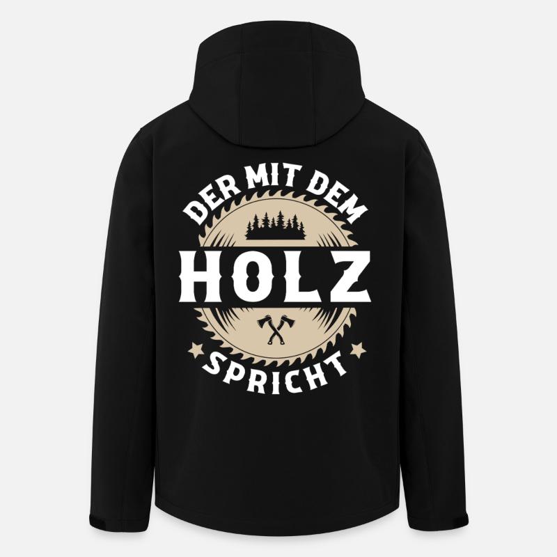 bûcheron - Veste softshell homme en polyester recyclé Stanley/Stella - noir