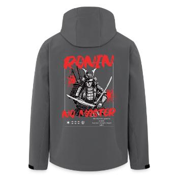 Ronin – No Master Samurai Streetwear - Recycelte Männer Softshell-Jacke von Stanley/Stella - Schwarz - Hinten - AI Model Male 185 light (185cm)