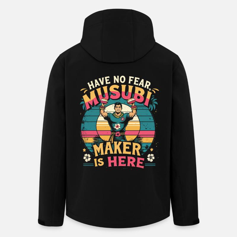 Musubi Maker Is Here - Recycelte Männer Softshell-Jacke von Stanley/Stella - Schwarz