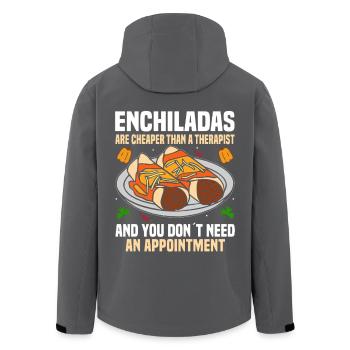 Enchilada Lover Mexikanische Küche Mexicano - Recycelte Männer Softshell-Jacke von Stanley/Stella - Schwarz - Hinten - AI Model Male 185 light (185cm)