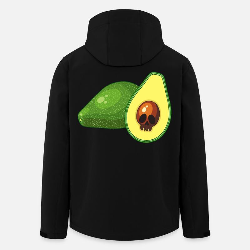 Avocado-Schädel - Recycelte Männer Softshell-Jacke von Stanley/Stella - Schwarz