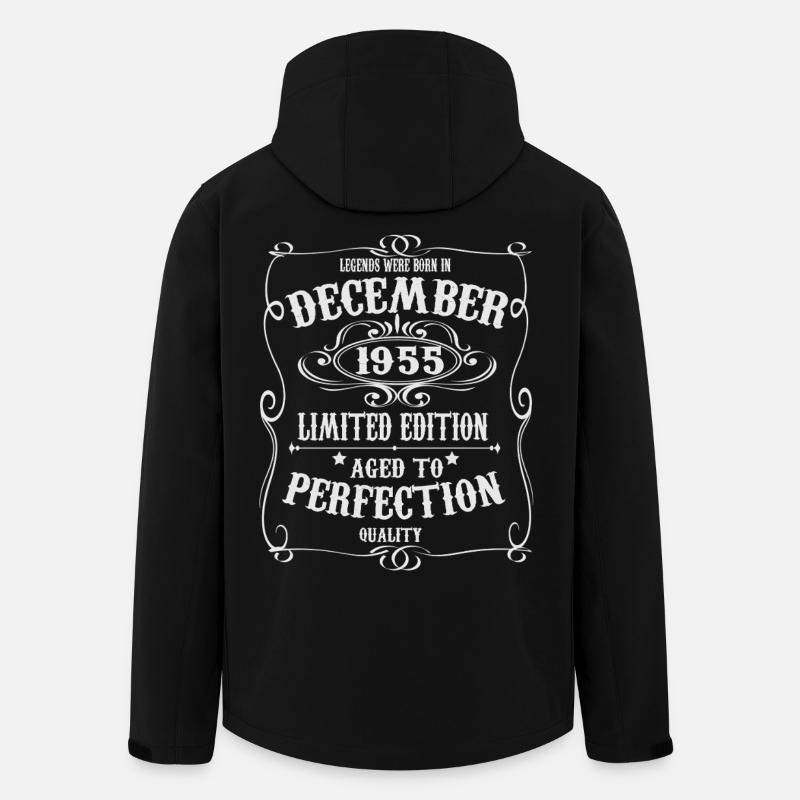 Legenden-wurden-im-Dezember-1955-geboren - Recycelte Männer Softshell-Jacke von Stanley/Stella - Schwarz