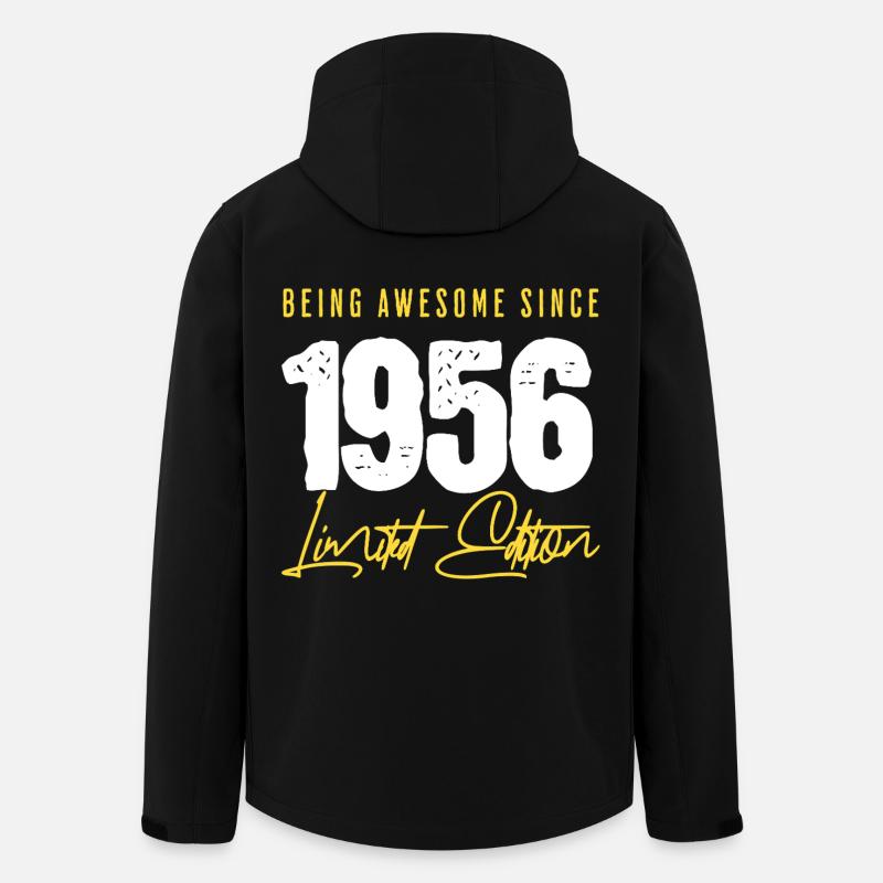 70 ans depuis 1956 - Veste softshell homme en polyester recyclé Stanley/Stella - noir