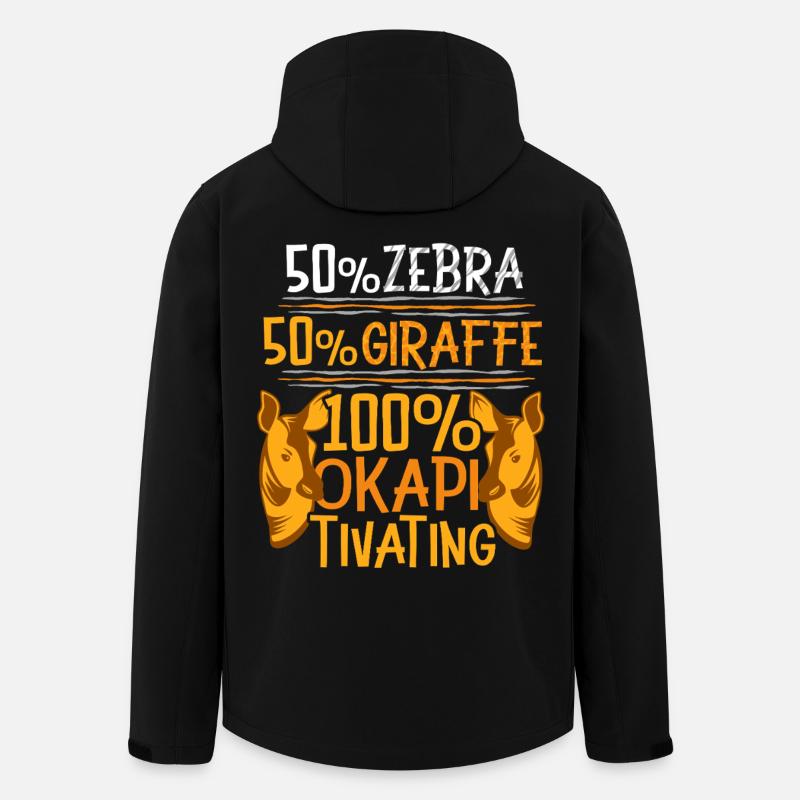 100% Okapi Tivating - Men’s Recycled Softshell Jacket by Stanley/Stella - black