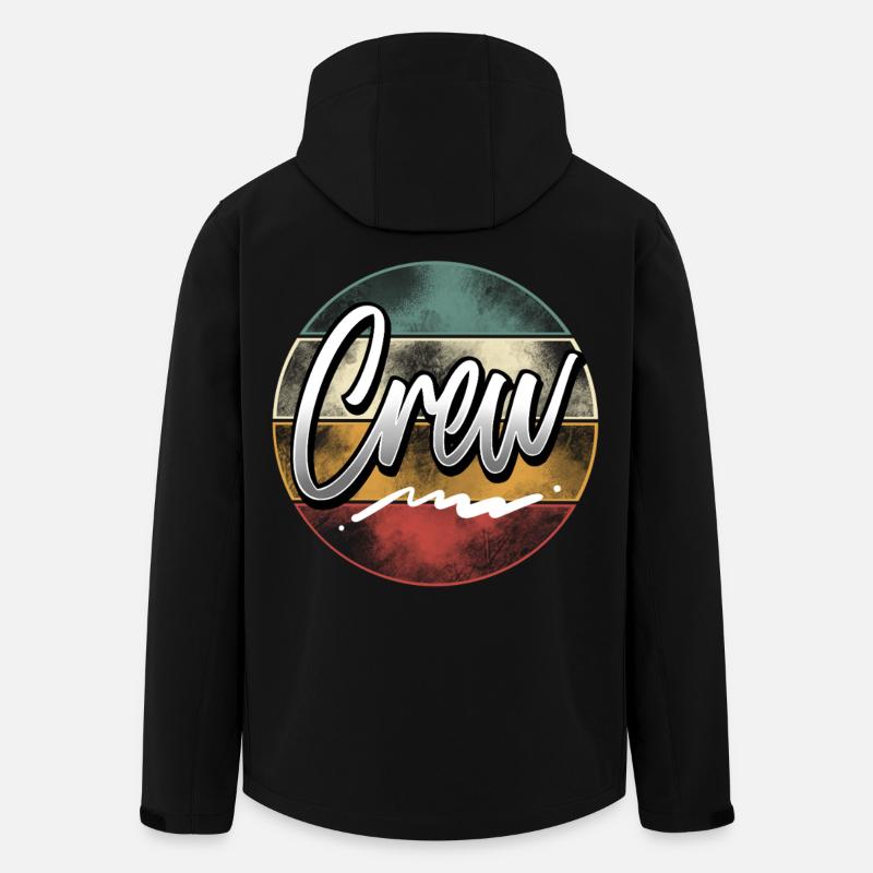 Crew - Recycelte Männer Softshell-Jacke von Stanley/Stella - Schwarz