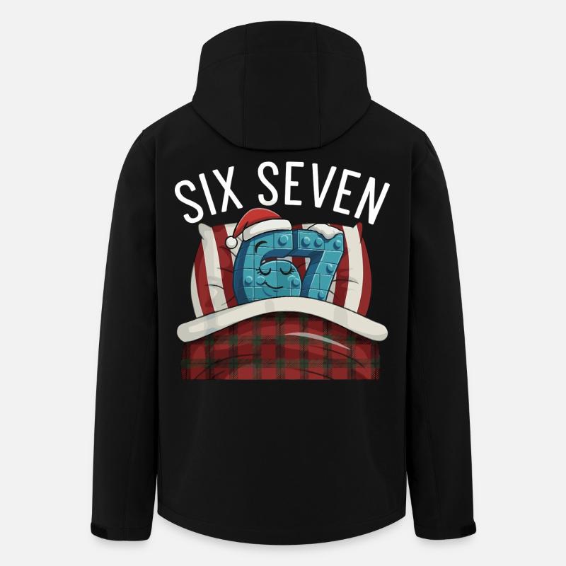 67 Six Seven Pyjama Italian meme Schlafshirt - Recycelte Männer Softshell-Jacke von Stanley/Stella - Schwarz