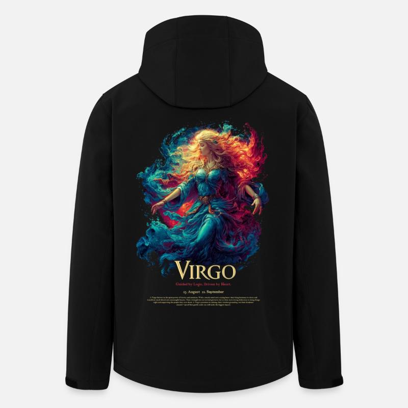 Virgo - Recycelte Männer Softshell-Jacke von Stanley/Stella - Schwarz