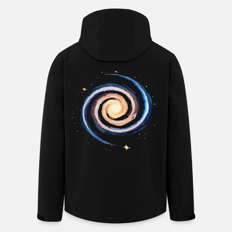 Nerdy forever - Nerdy Galaxy - Recycelte Männer Softshell-Jacke von Stanley/Stella - Schwarz