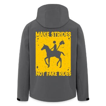 Anti Hobby Horsing - Recycelte Männer Softshell-Jacke von Stanley/Stella - Schwarz - Hinten - AI Model Male 185 light (185cm)