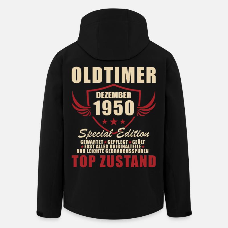 Édition spéciale Oldtimer 1950 - Veste softshell homme en polyester recyclé Stanley/Stella - noir