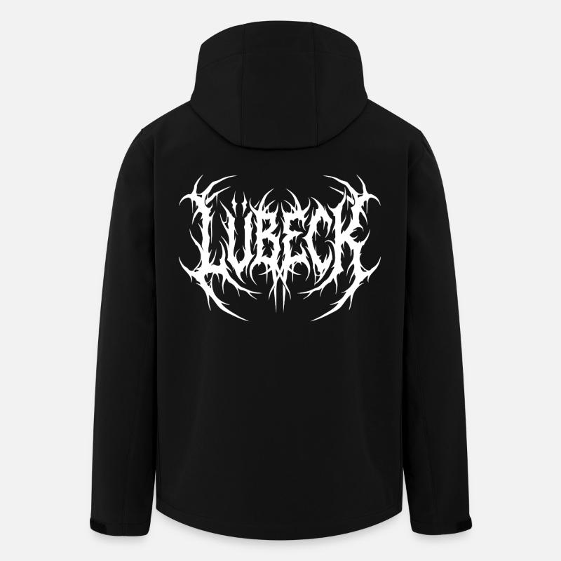 Lübeck Metal Logo extrem - Recycelte Männer Softshell-Jacke von Stanley/Stella - Schwarz