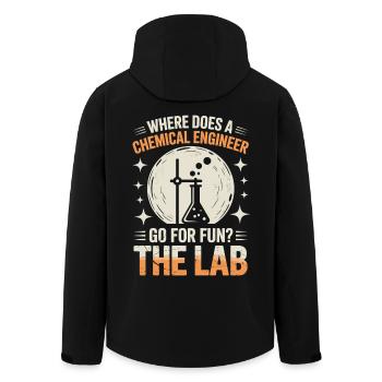 Une vie fière en laboratoire d’ingénierie - Veste softshell homme en polyester recyclé Stanley/Stella - noir - Dos - AI Model Male 185 light (185cm)