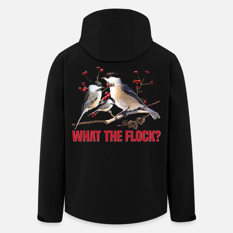 Vogelbeobachter, Vogelbeobachter, Vogelbeobachter, Vogelbeobachter. - Recycelte Männer Softshell-Jacke von Stanley/Stella - Schwarz