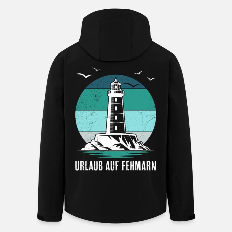 Ostsee URLAUB AUF FEHMARN Lustiges - Recycelte Männer Softshell-Jacke von Stanley/Stella - Schwarz