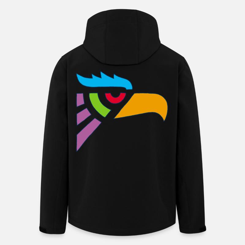 Stammesadlerkopf - Recycelte Männer Softshell-Jacke von Stanley/Stella - Schwarz