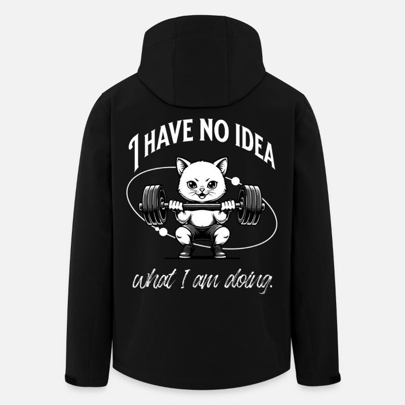 Gym Beginner | No Idea - Recycelte Männer Softshell-Jacke von Stanley/Stella - Schwarz