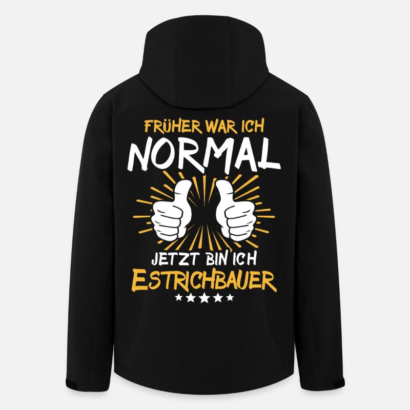 Screed Builder Saying - Men’s Recycled Softshell Jacket by Stanley/Stella - black