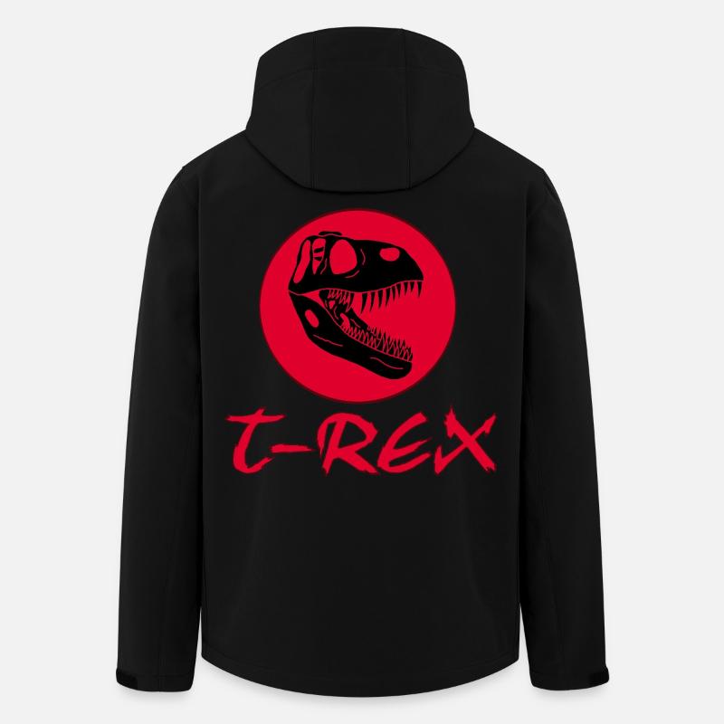 Tyrannosaurus-Rex-Schädel - Recycelte Männer Softshell-Jacke von Stanley/Stella - Schwarz