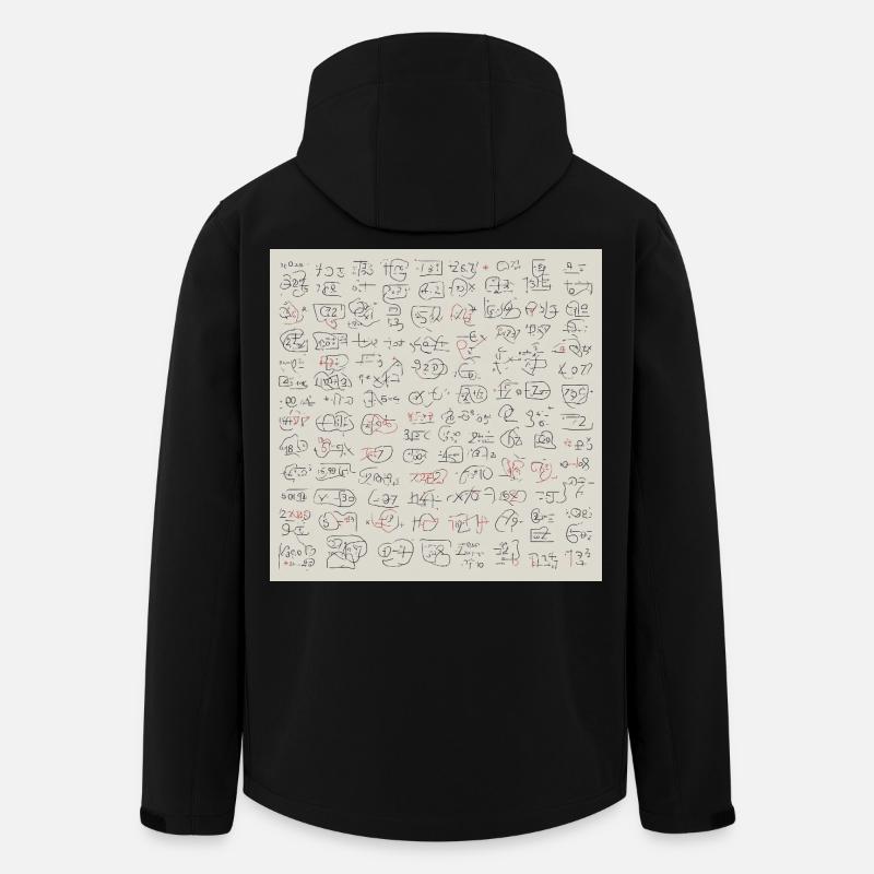 Neue abstrakte Sprache - Recycelte Männer Softshell-Jacke von Stanley/Stella - Schwarz