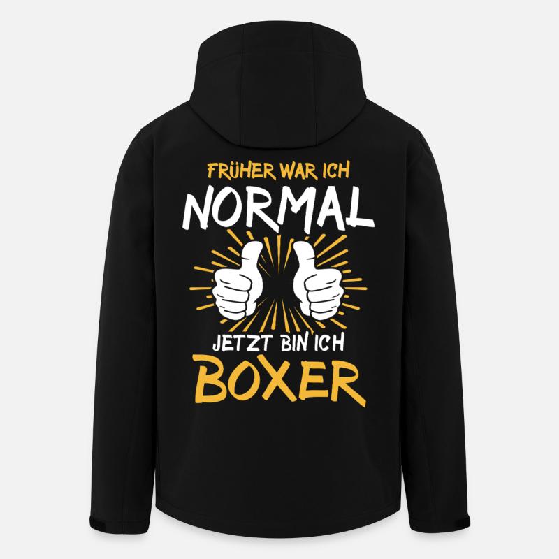Boxer Spruch - Recycelte Männer Softshell-Jacke von Stanley/Stella - Schwarz