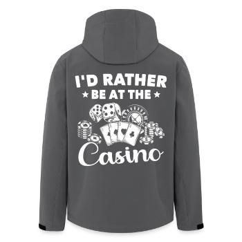 Casino - Veste softshell homme en polyester recyclé Stanley/Stella - noir - Dos - AI Model Male 185 light (185cm)