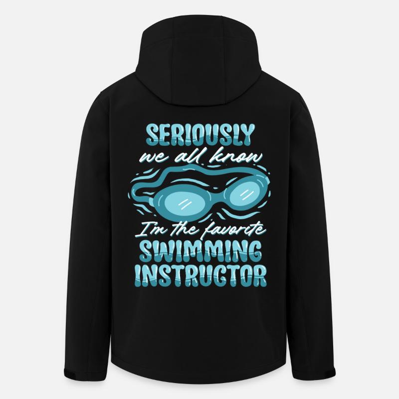 Schwimmlehrer - Recycelte Männer Softshell-Jacke von Stanley/Stella - Schwarz