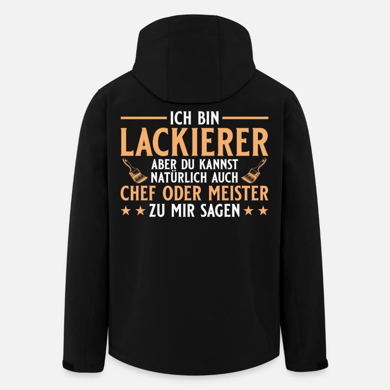 Maler Handwerker Chef oder Meister - Lackierer - Recycelte Männer Softshell-Jacke von Stanley/Stella - Schwarz