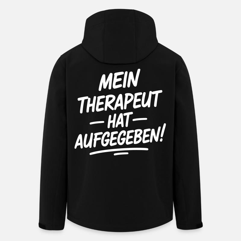 Mon thérapeute a abandonné - Veste softshell homme en polyester recyclé Stanley/Stella - noir