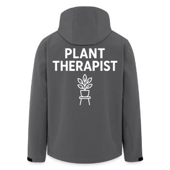 Végétalogue Amant des plantes - Veste softshell homme en polyester recyclé Stanley/Stella - noir - Dos - AI Model Male 185 light (185cm)