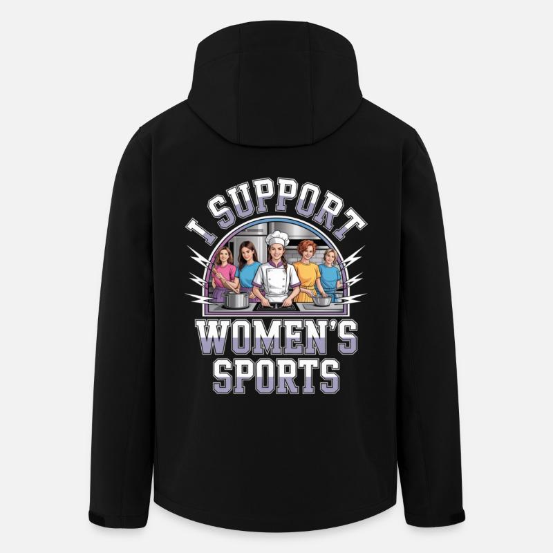I Support Women's Sports Unwearable Bootleg - Recycelte Männer Softshell-Jacke von Stanley/Stella - Schwarz