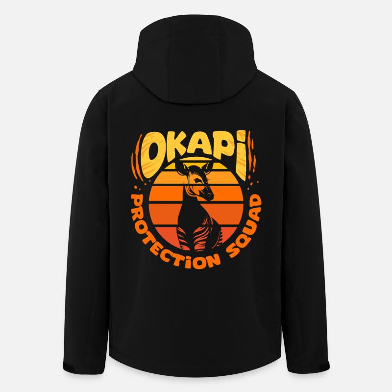 Okapi Protection Squad - Men’s Recycled Softshell Jacket by Stanley/Stella - black