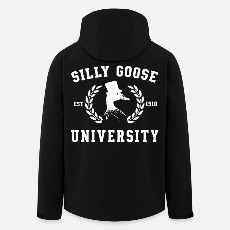 Wappen der Goose University - Recycelte Männer Softshell-Jacke von Stanley/Stella - Schwarz