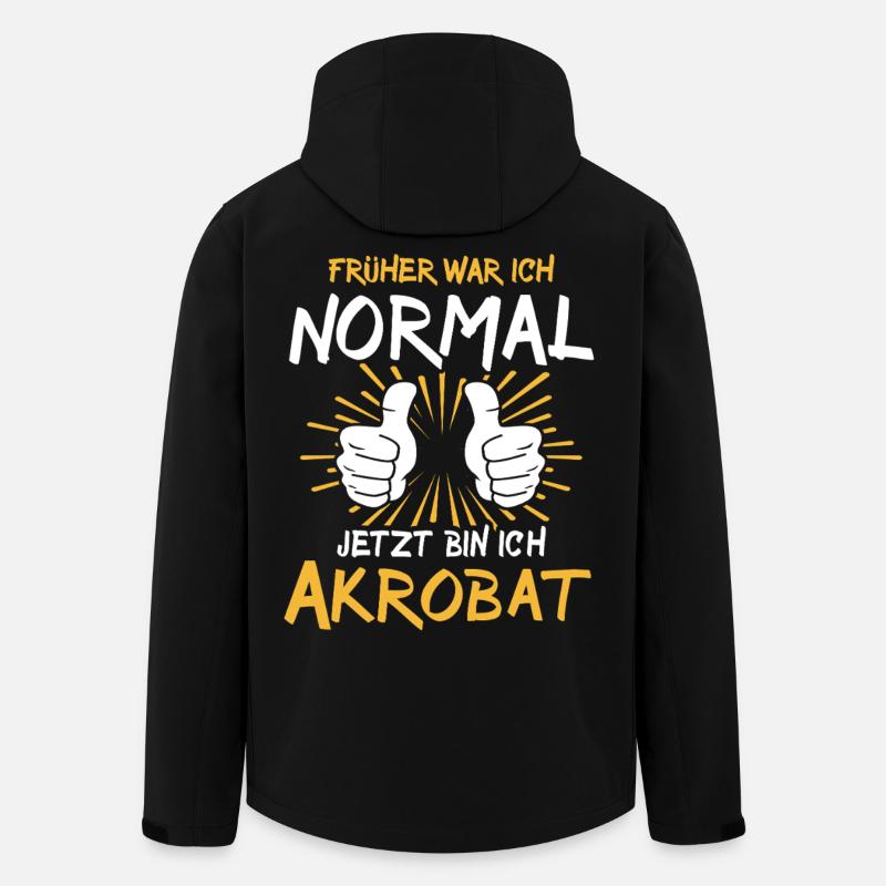 Acrobat Saying - Men’s Recycled Softshell Jacket by Stanley/Stella - black
