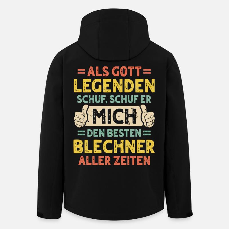Blechner - Veste softshell homme en polyester recyclé Stanley/Stella - noir