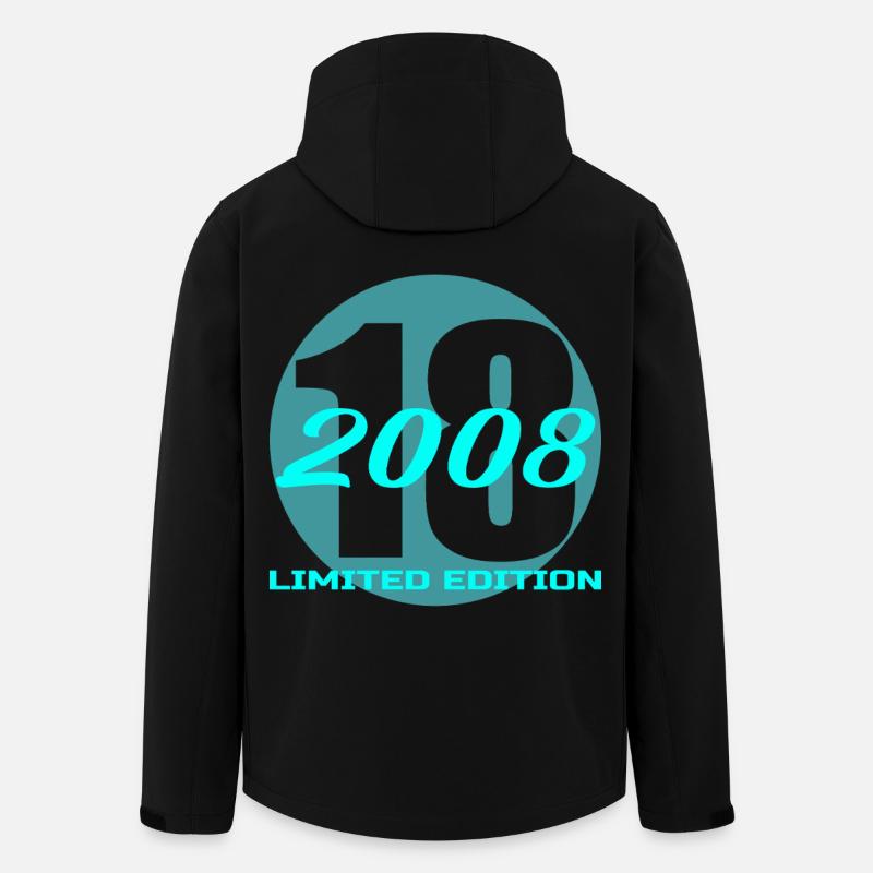 18 anniversaire 2008 Édition limitée - Veste softshell homme en polyester recyclé Stanley/Stella - noir
