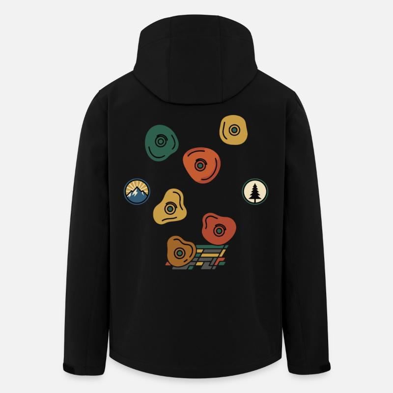 Kletterabenteuer Bouldering-Gym Wandspaß - Recycelte Männer Softshell-Jacke von Stanley/Stella - Schwarz
