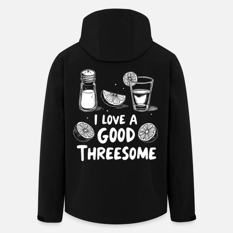 Limonen Dreierliebe - Recycelte Männer Softshell-Jacke von Stanley/Stella - Schwarz