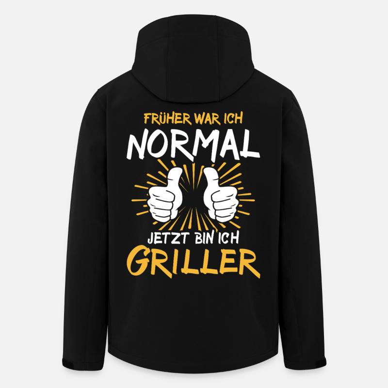 Griller Spruch - Recycelte Männer Softshell-Jacke von Stanley/Stella - Schwarz