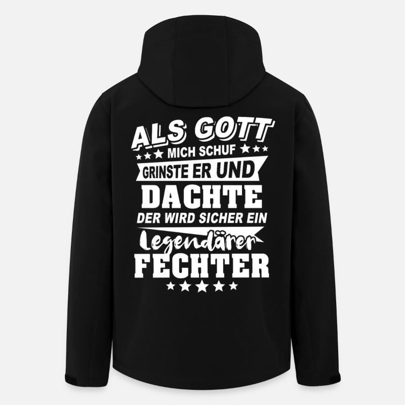 Fechter - Recycelte Männer Softshell-Jacke von Stanley/Stella - Schwarz