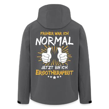 Ergothérapeute Spruch - Veste softshell homme en polyester recyclé Stanley/Stella - noir - Dos - AI Model Male 185 light (185cm)