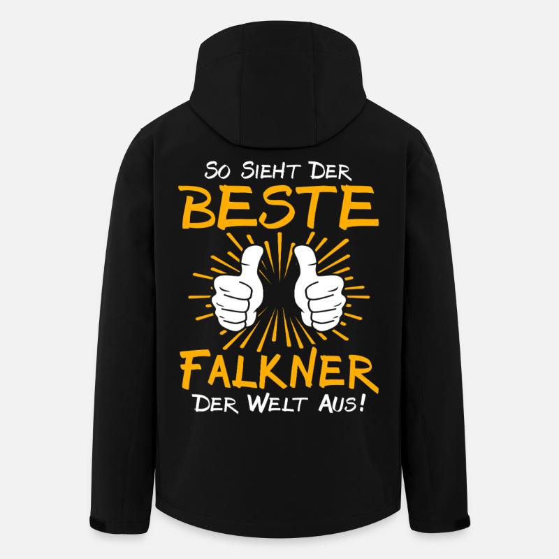 Falkner Geschenkidee - Recycelte Männer Softshell-Jacke von Stanley/Stella - Schwarz