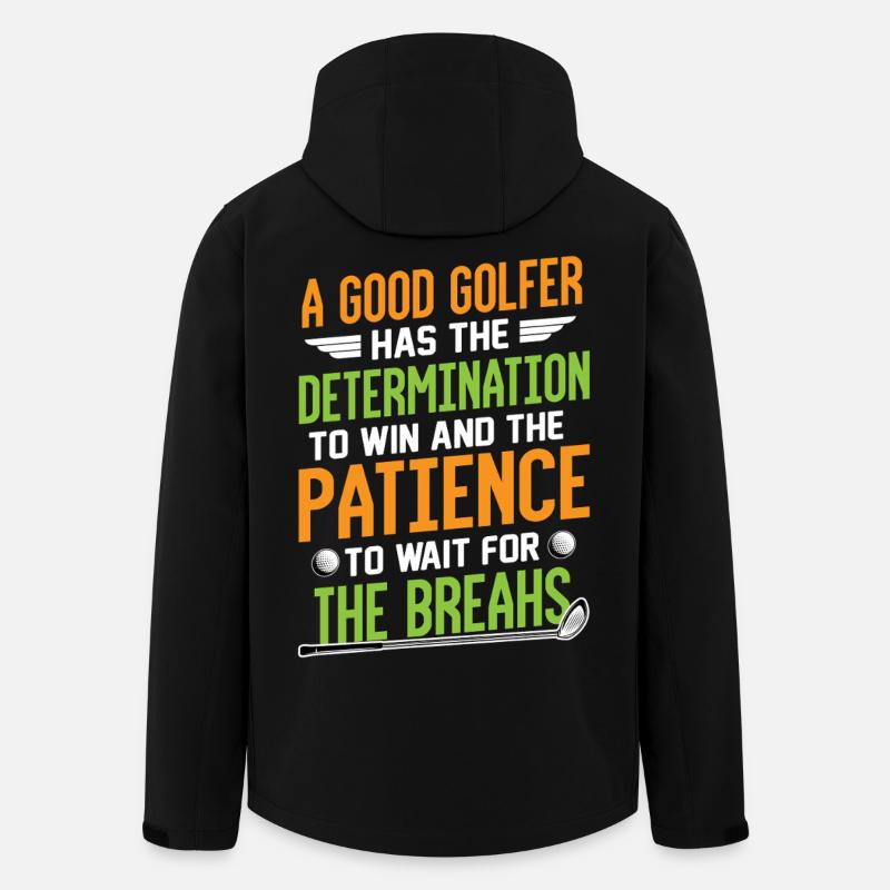 Golf - Recycelte Männer Softshell-Jacke von Stanley/Stella - Schwarz