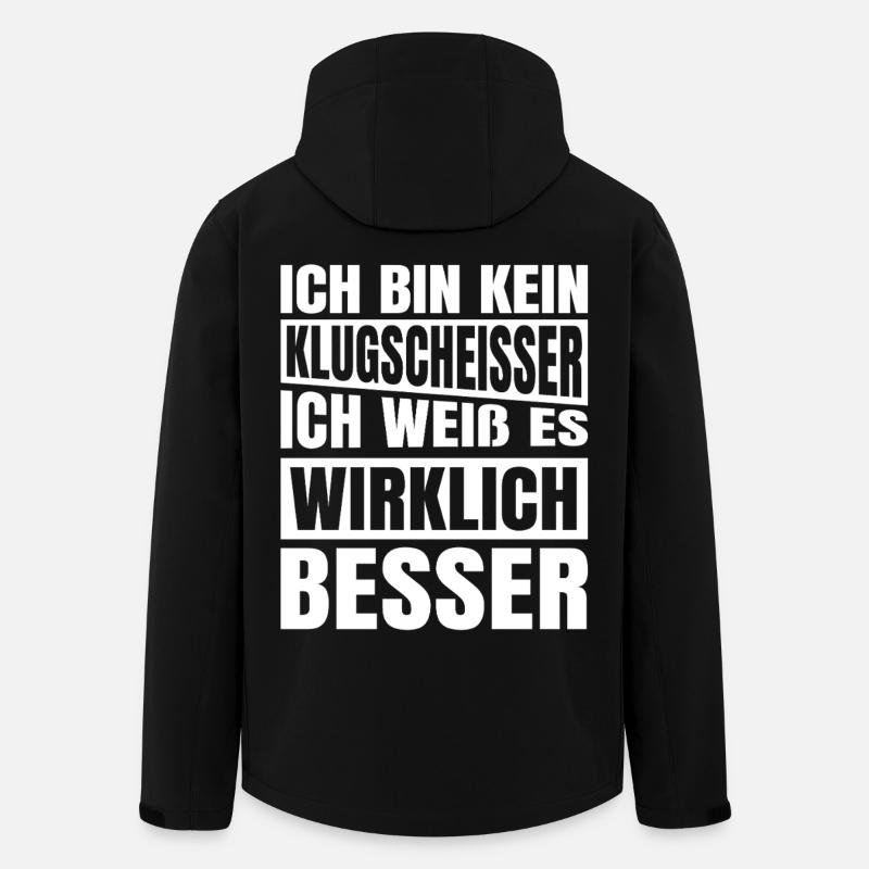 Je ne suis pas un malin - Veste softshell homme en polyester recyclé Stanley/Stella - noir