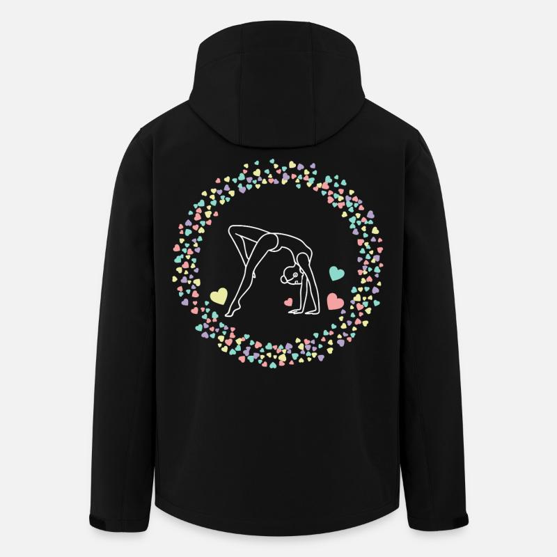 Gymnastics Gymnastics Gymnast Acrobatics Gift - Men’s Recycled Softshell Jacket by Stanley/Stella - black