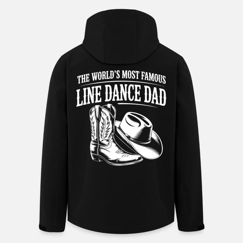 Line Dance Dad Boots & Hat - Recycelte Männer Softshell-Jacke von Stanley/Stella - Schwarz