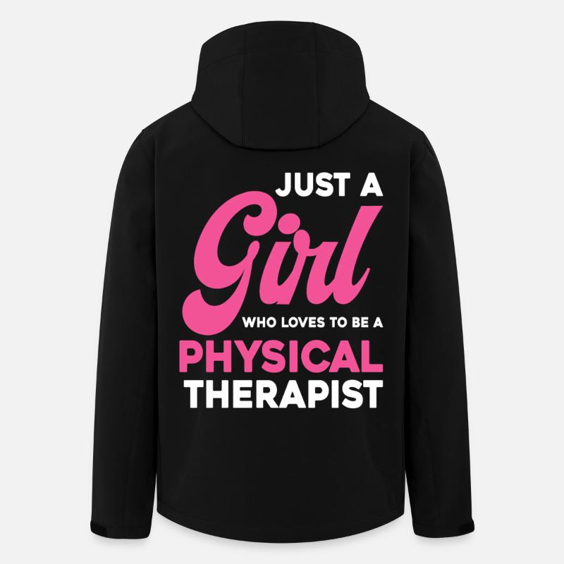 Mädchen liebt Physiotherapie - Recycelte Männer Softshell-Jacke von Stanley/Stella - Schwarz