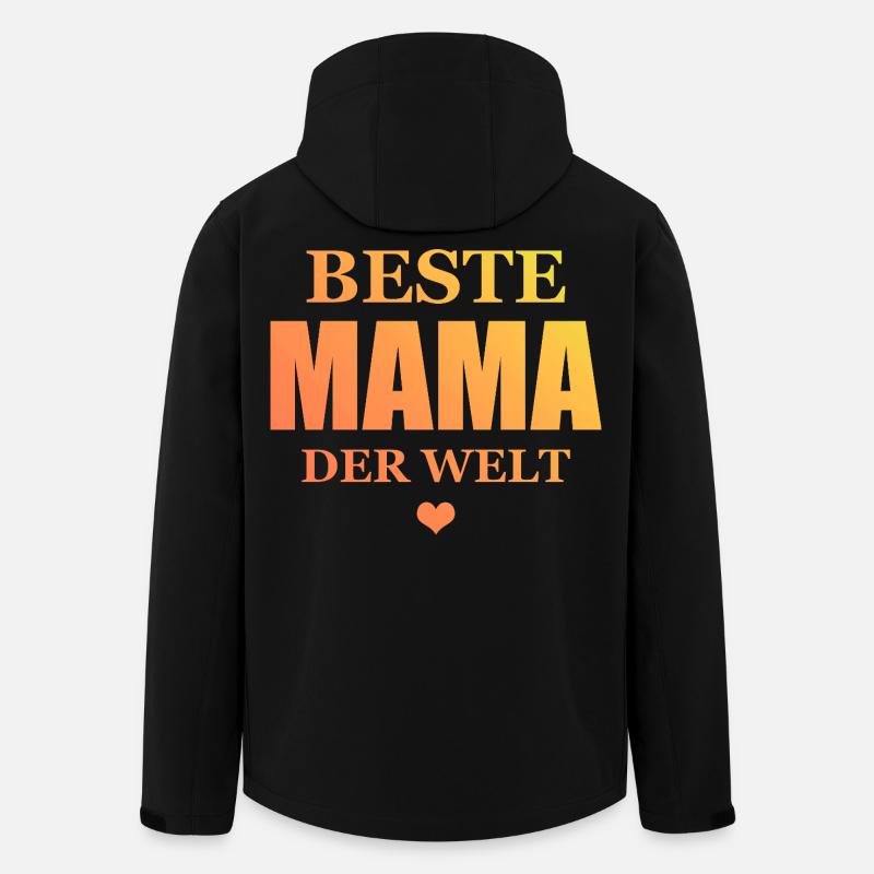 Beste Mama Der Welt - Recycelte Männer Softshell-Jacke von Stanley/Stella - Schwarz