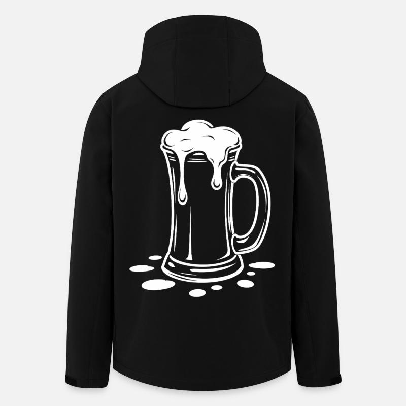 Overflowing Beer Mug Foam Party - Men’s Recycled Softshell Jacket by Stanley/Stella - black