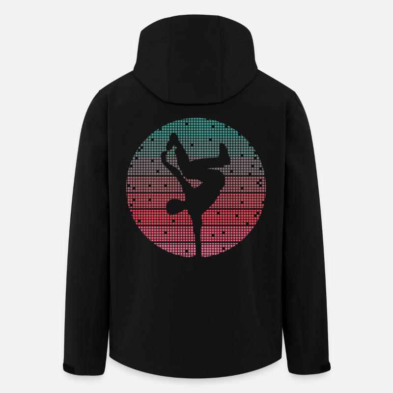 Breakdance Tanz Breakdancer Retro Breakdancer - Recycelte Männer Softshell-Jacke von Stanley/Stella - Schwarz