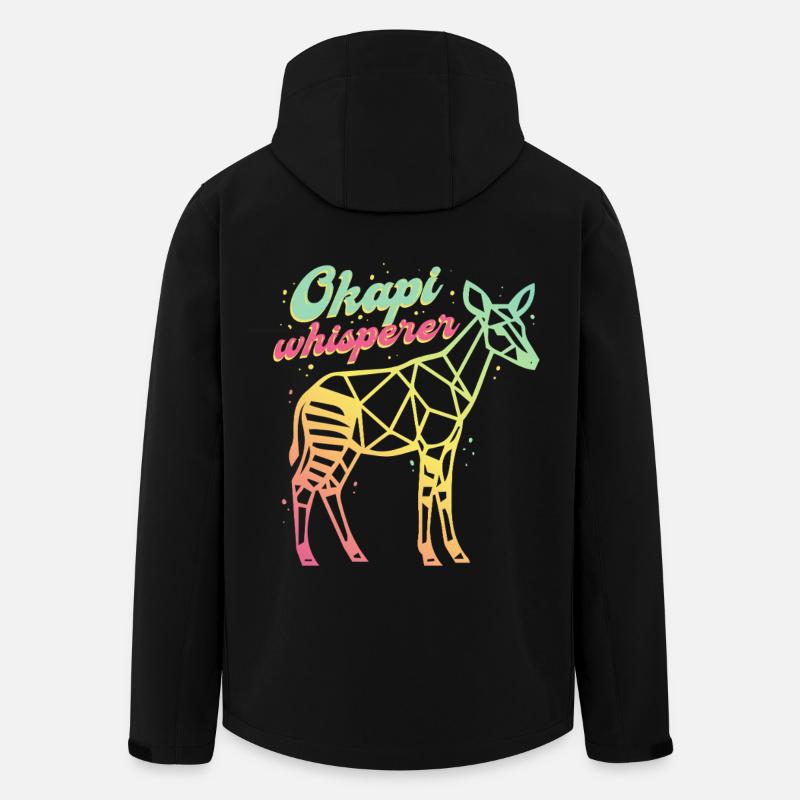 Le Murmureur d’Okapi - Veste softshell homme en polyester recyclé Stanley/Stella - noir